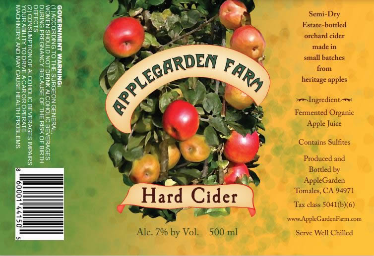 applegarden cider label